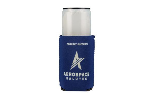 Solid Blue Koozie - AES x Aerospace Salutes
