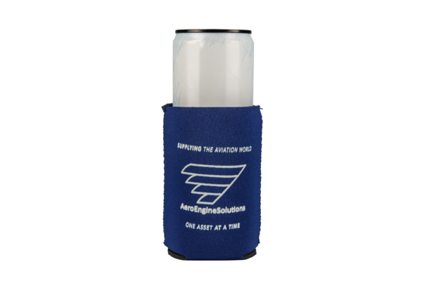 Solid Blue Koozie - AES x Aerospace Salutes - Image 2