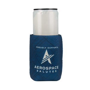 Patterned Blue Koozie - AES x Aerospace Salutes